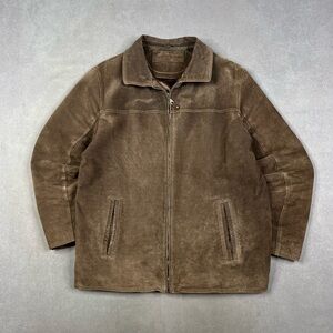 Men's Brown Leather Suede Jacket